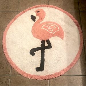 POTTERY BARN FLAMINGO BATH MAT
